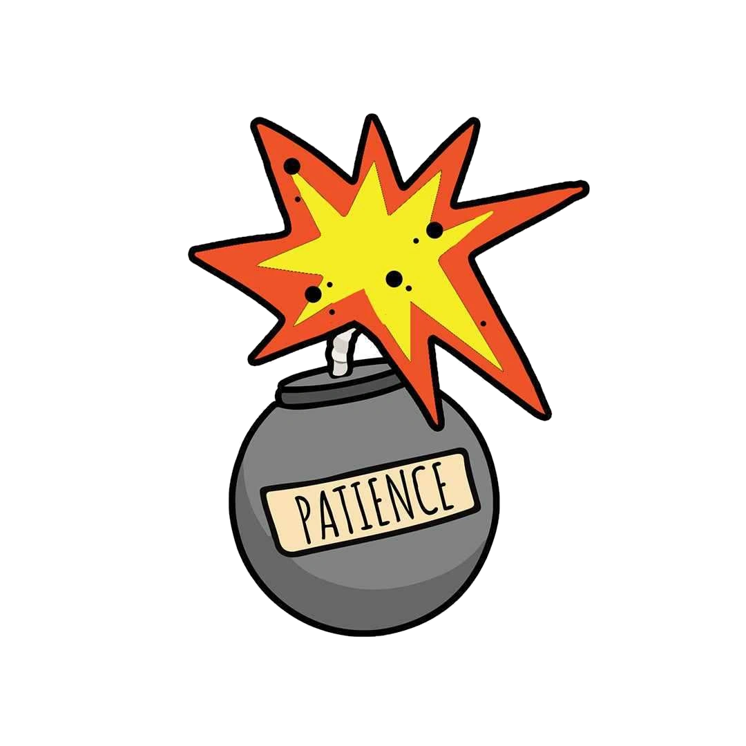 Patient Like a Bomb sticker